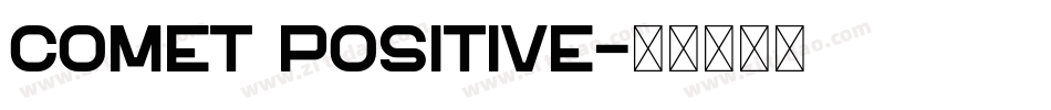 Comet Positive字体转换